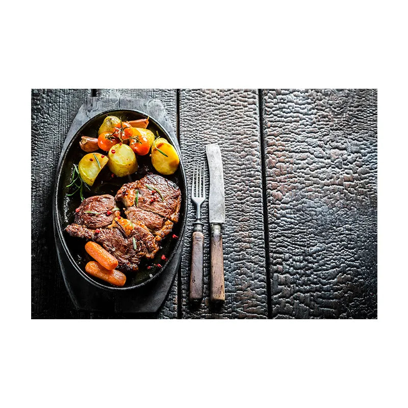 CORX Designs - Steak Kitchen Restaurant Wall Art Canvas - Review