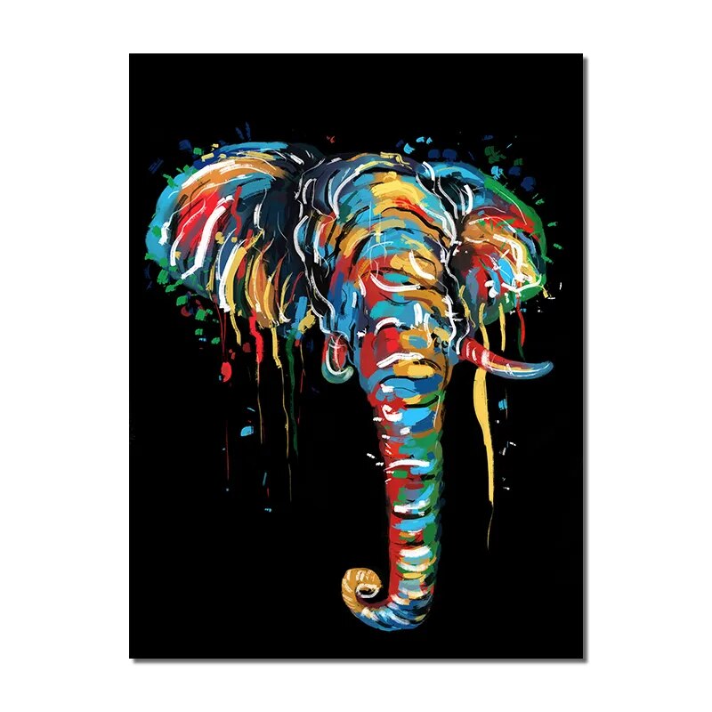 CORX Designs - Watercolor Elephant Painting Wall Art Canvas - Review