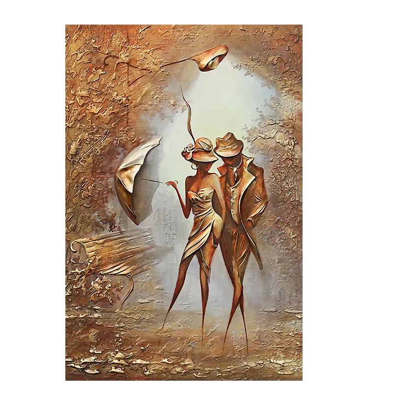 CORX Designs - Abstract Figure Classical European Couple Wall Art Canvas - Review