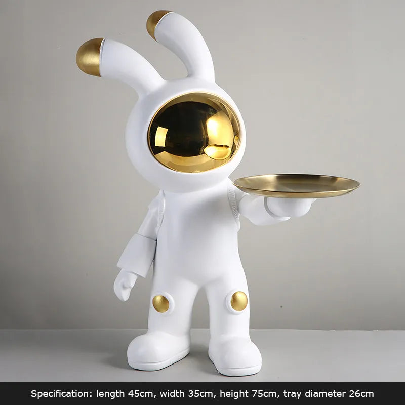 CORX Designs - Space Rabbit Bunny Floor Landing Ornament with Tray - Review