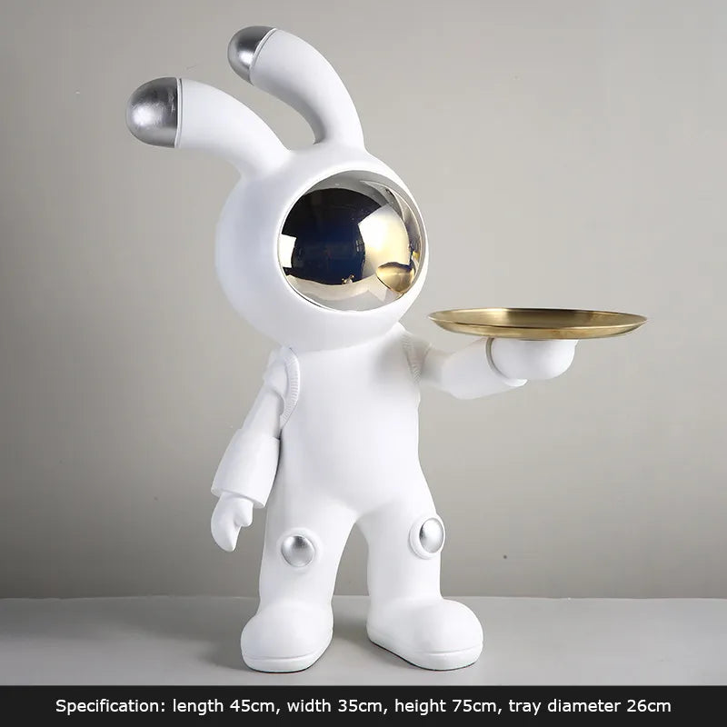 CORX Designs - Space Rabbit Bunny Floor Landing Ornament with Tray - Review