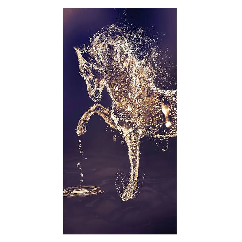CORX Designs - Abstract Gold Horse Wall Art Canvas - Review