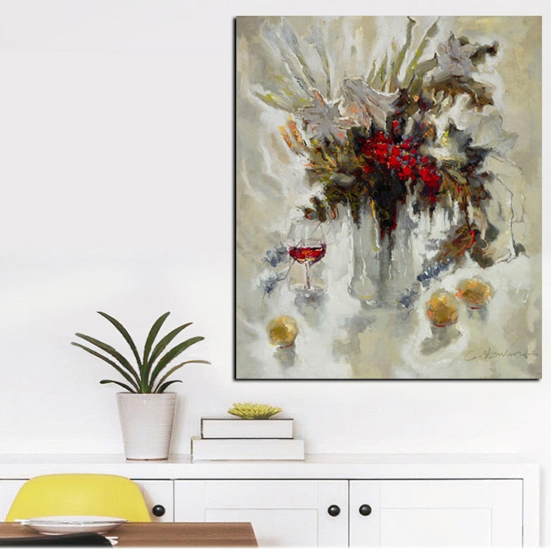 CORX Designs - Flowers in Vase Oil Painting Canvas Art - Review