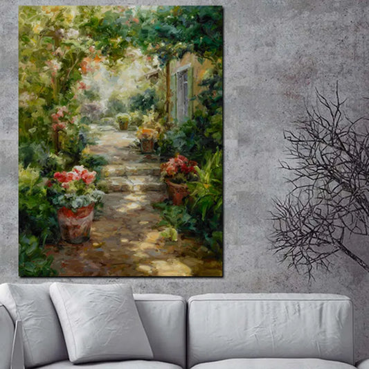 CORX Designs - Garden House Oil Painting Large Canvas Art - Review