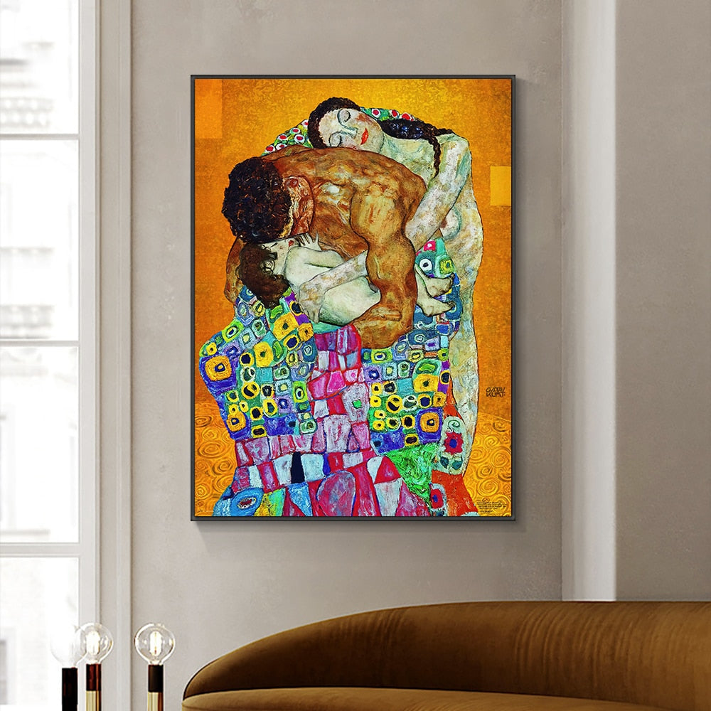 CORX Designs - Abstract Classic Gustav Klimt Family Painting Canvas Art - Review