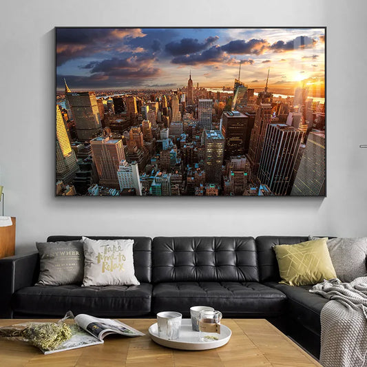 CORX Designs - New York City Skyline Landscape Wall Art Canvas - Review
