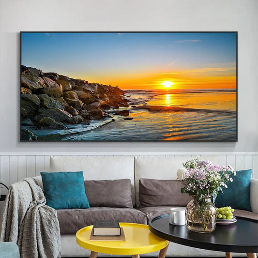 CORX Designs - Sunset Seascape Wall Art Canvas - Review
