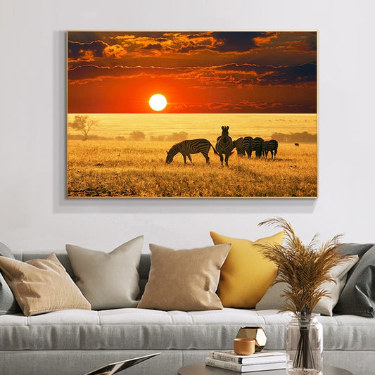 CORX Designs - African Zebra Sunset Canvas Art - Review