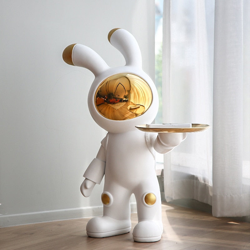 CORX Designs - Space Rabbit Bunny Floor Landing Ornament with Tray - Review