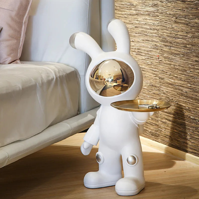 CORX Designs - Space Rabbit Bunny Floor Landing Ornament with Tray - Review