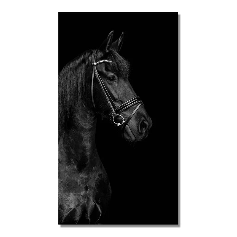 CORX Designs - Black Horse Portrait Wall Art Canvas - Review