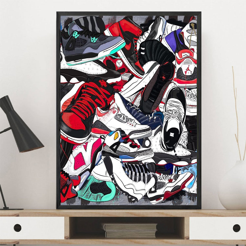 CORX Designs - Basketball Shoes Sneakers Wall Art Canvas - Review