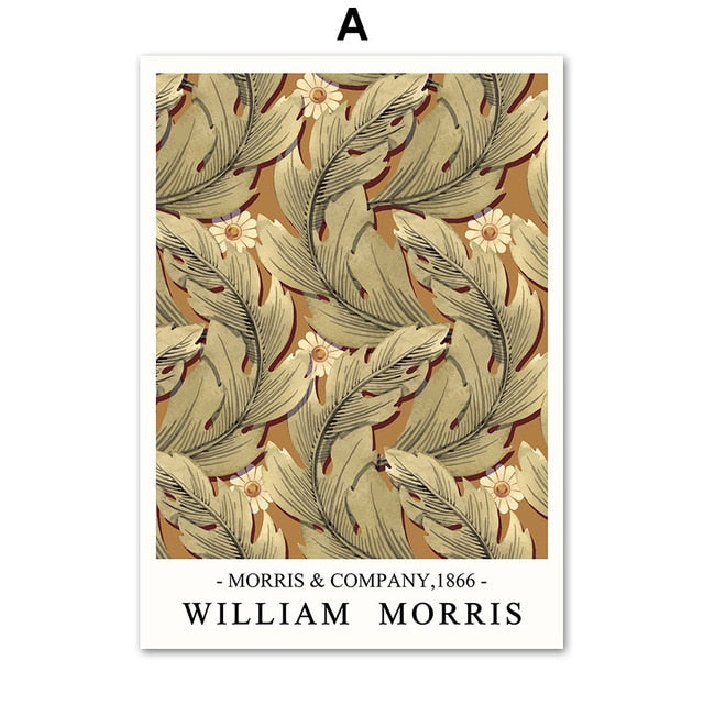 CORX Designs - William Morris Plant Leaf Bird Botanical Wall Art Canvas - Review
