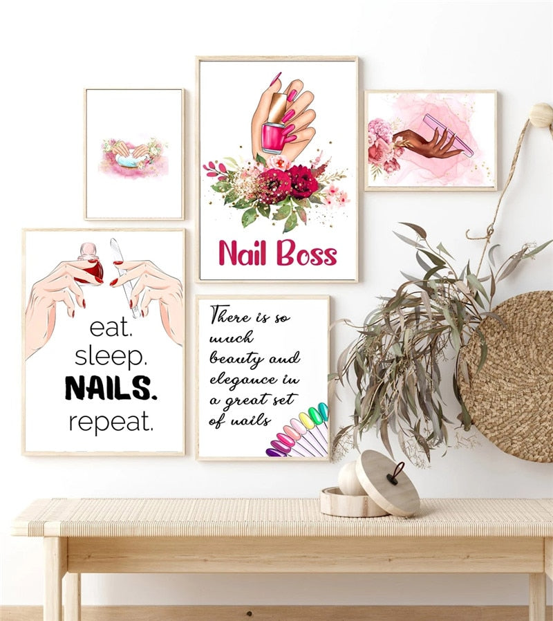 CORX Designs - Nail Salon Manicure Wall Art Canvas - Review