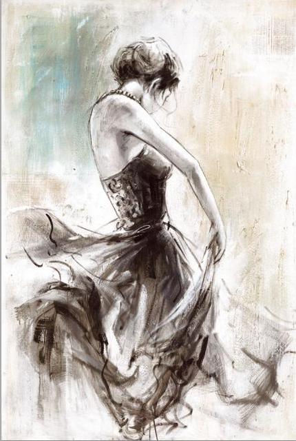 CORX Designs - Violin Women Painting Wall Art Canvas - Review