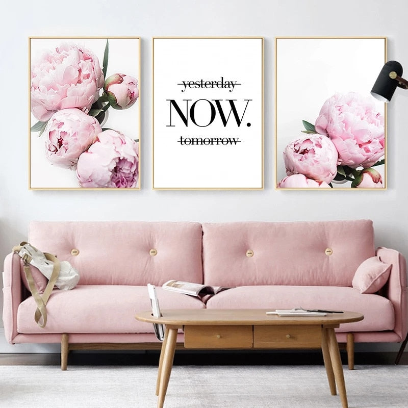 CORX Designs - Pink Peony Flower Wall Art Canvas - Review