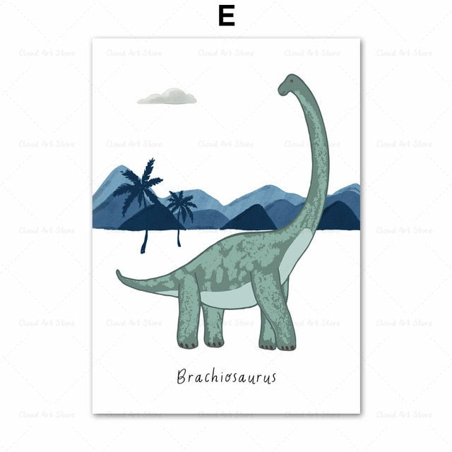 CORX Designs - Dinosaur Kids Baby Boy's Room Wall Art Canvas - Review