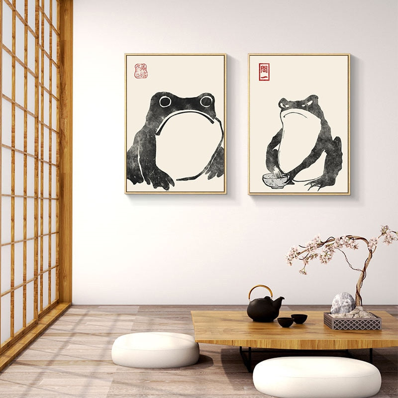CORX Designs - Japanese Frog Toad Wall Art Canvas - Review