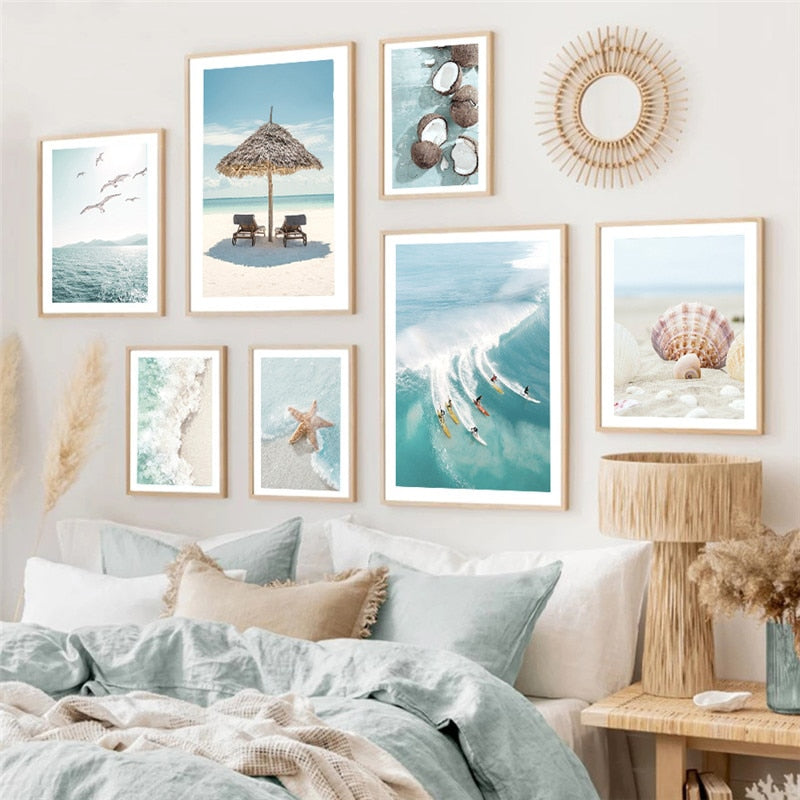 CORX Designs - Beach Sea Coconut Wall Art Canvas - Review