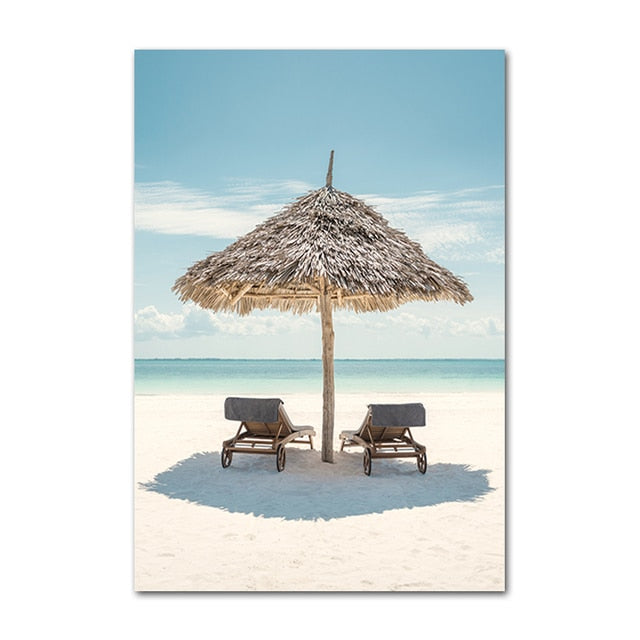 CORX Designs - Beach Sea Coconut Wall Art Canvas - Review