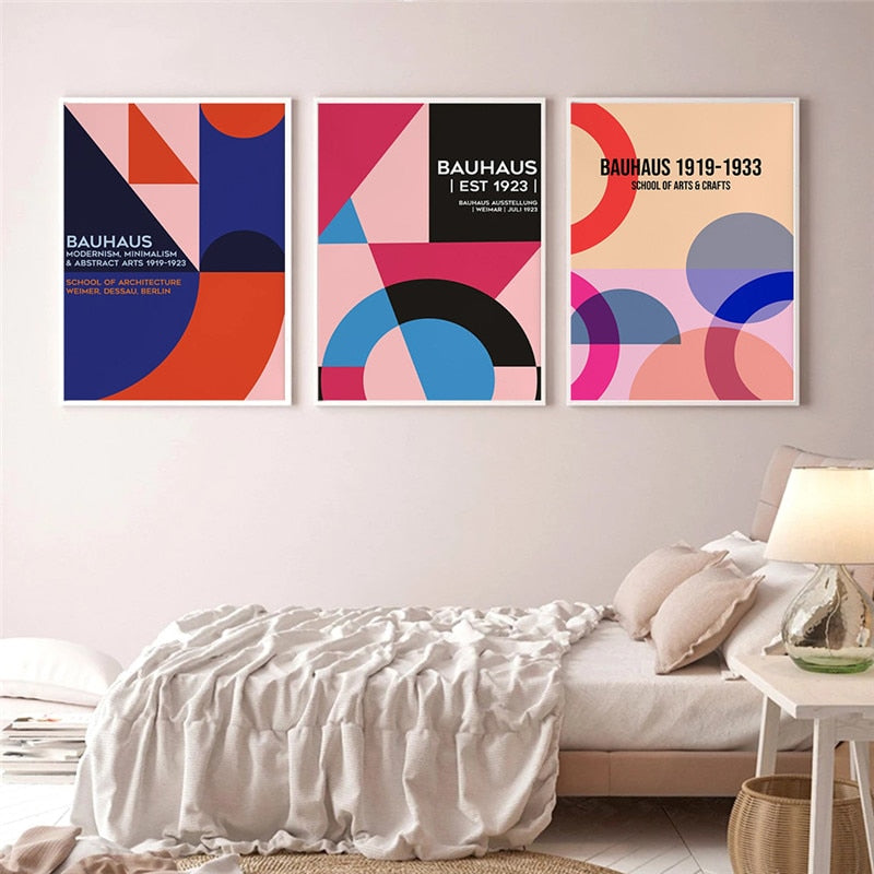 CORX Designs - Bauhaus Exhibition Geometric Wall Art Canvas - Review