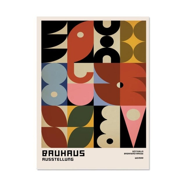 CORX Designs - Abstract Geometry Bauhaus Colorful Canvas Art - Review