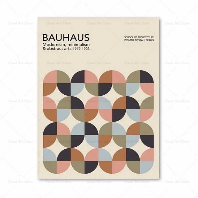 CORX Designs - Abstract Colorful Bauhaus Geometric Wall Art Canvas - Review