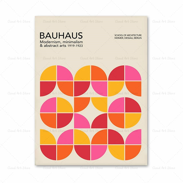 CORX Designs - Abstract Colorful Bauhaus Geometric Wall Art Canvas - Review