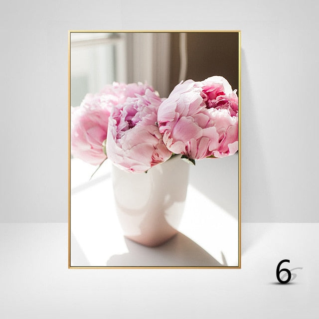 CORX Designs - Pink Peony Flower Wall Art Canvas - Review