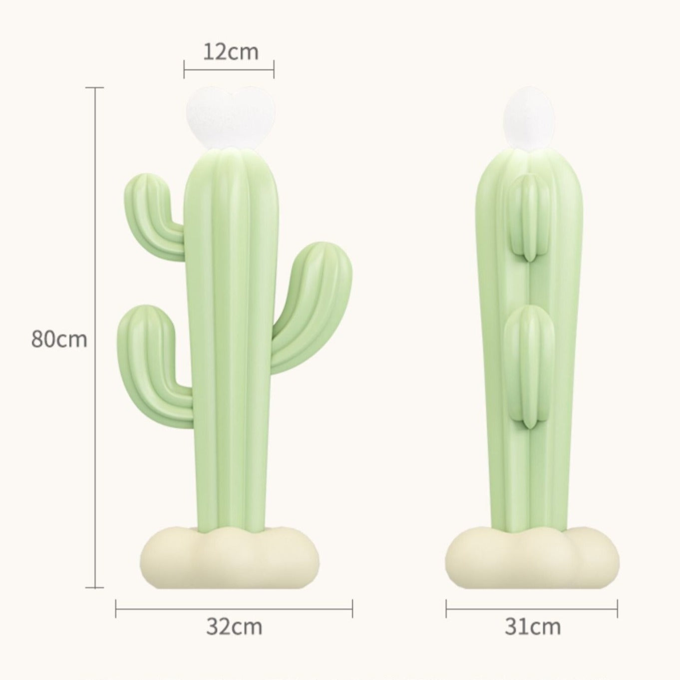 CORX Designs - Cute Cactus Heart Lamp Landing Floor Ornament - Review