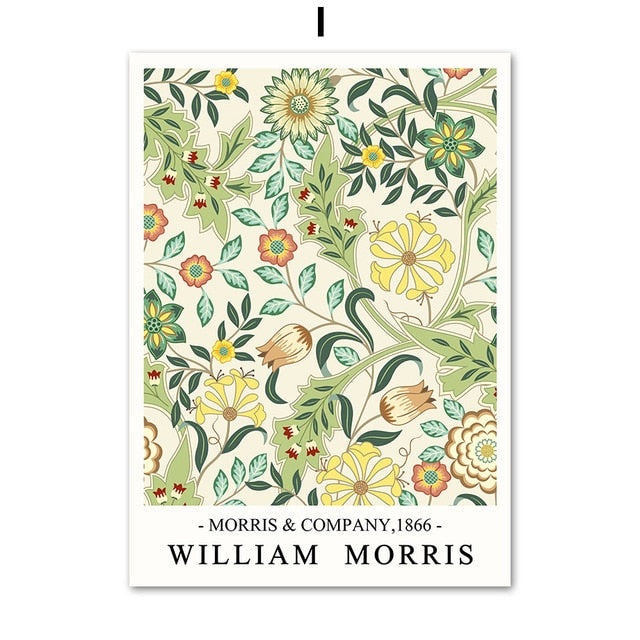 CORX Designs - William Morris Plant Leaf Bird Botanical Wall Art Canvas - Review