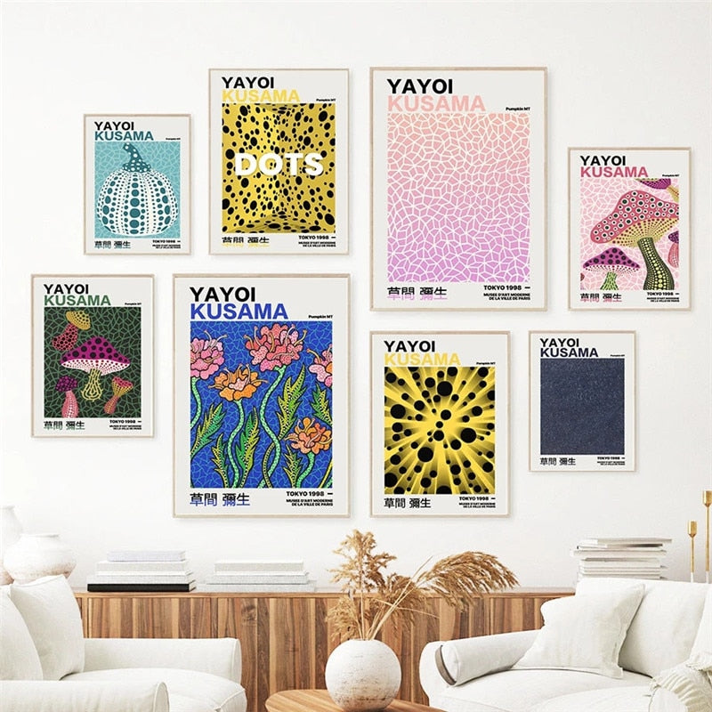 CORX Designs - Abstract Yayoi Kusama Gallery Wall Art Canvas - Review