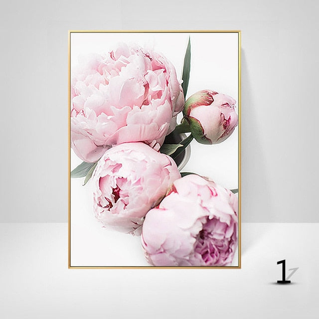 CORX Designs - Pink Peony Flower Wall Art Canvas - Review