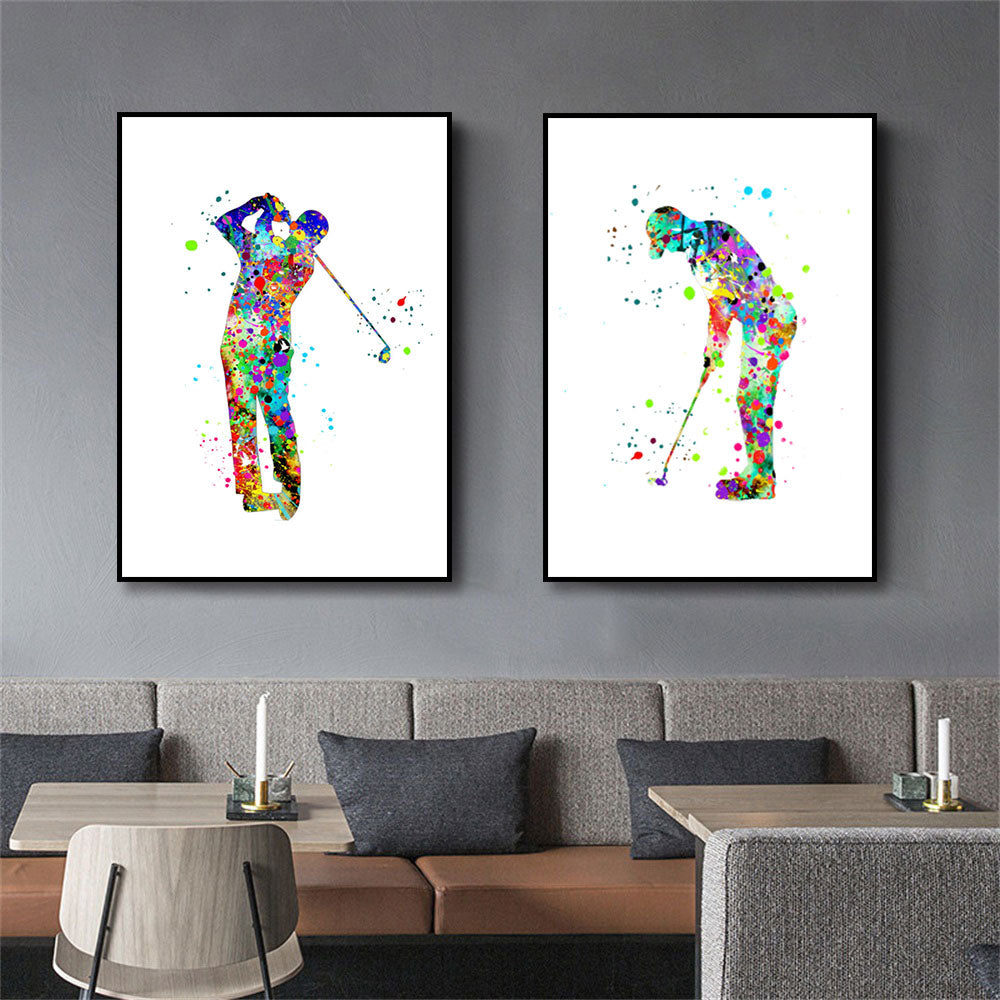 CORX Designs - Man Golf Watercolor Canvas - Review