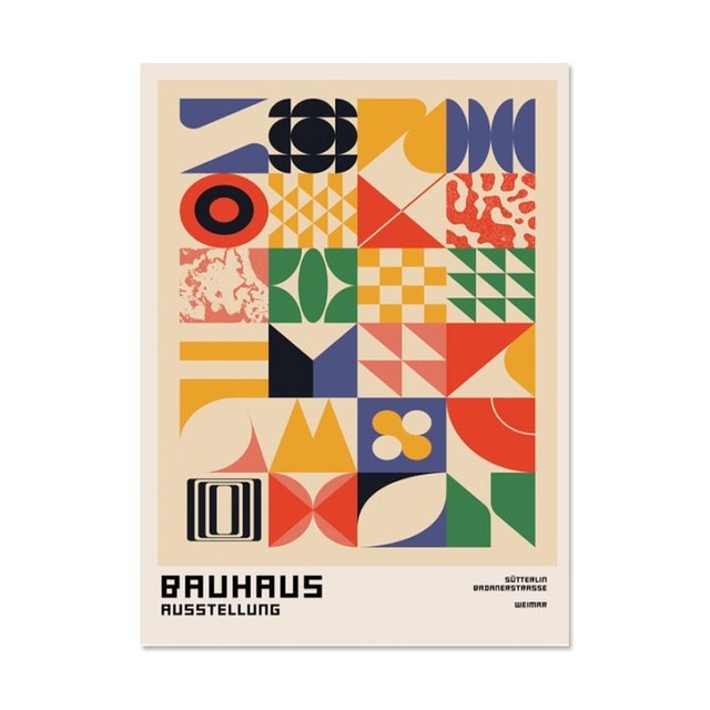 CORX Designs - Abstract Geometry Bauhaus Colorful Canvas Art - Review