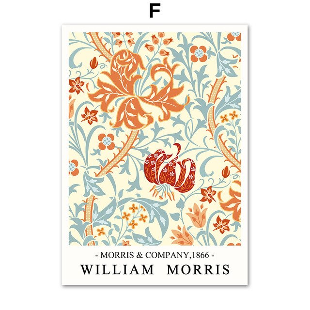 CORX Designs - William Morris Plant Leaf Bird Botanical Wall Art Canvas - Review
