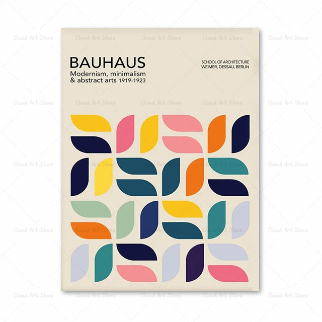 CORX Designs - Abstract Colorful Bauhaus Geometric Wall Art Canvas - Review