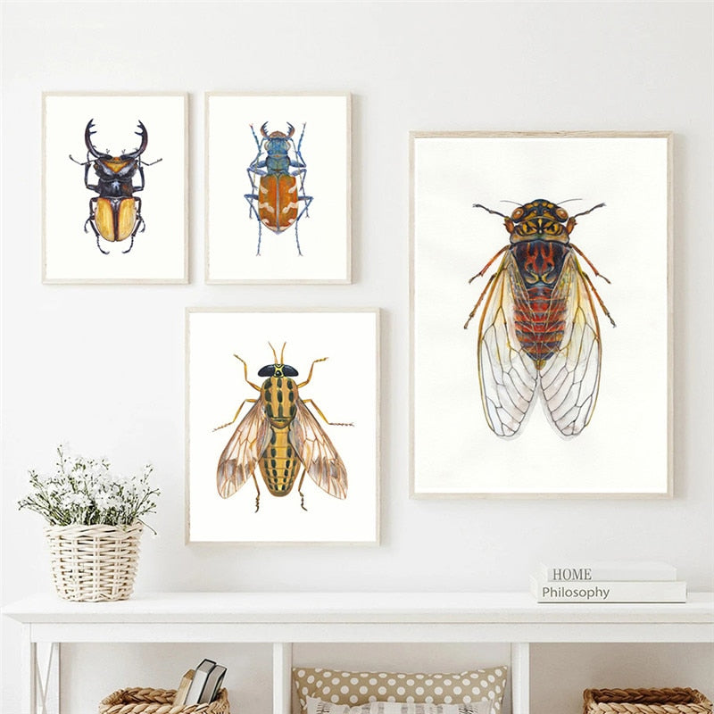 CORX Designs - Beetle Insect Bee Nursery Room Canvas Art - Review