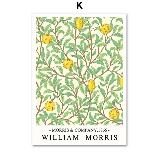 CORX Designs - William Morris Plant Leaf Bird Botanical Wall Art Canvas - Review