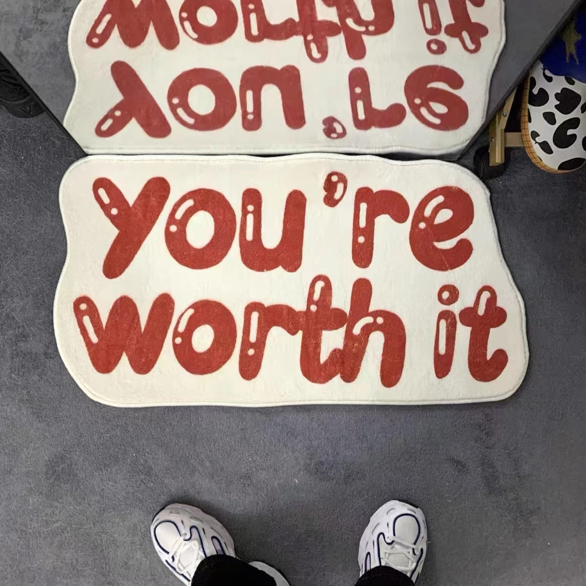 CORX Designs - Irregular Good Things You Are Worth It Rug - Review