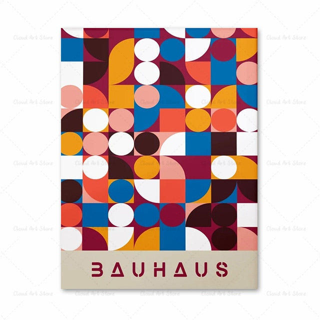 CORX Designs - Abstract Colorful Bauhaus Geometric Wall Art Canvas - Review