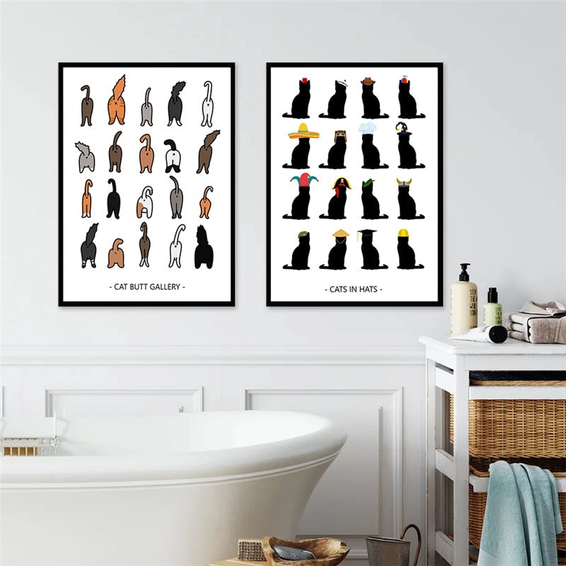 CORX Designs - Funny Cat Gallery Wall Art Canvas - Review