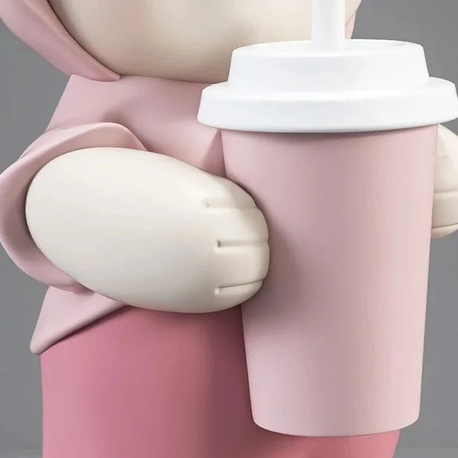 CORX Designs - Cute Bear Milk Tea Floor Decoration Statue - Review