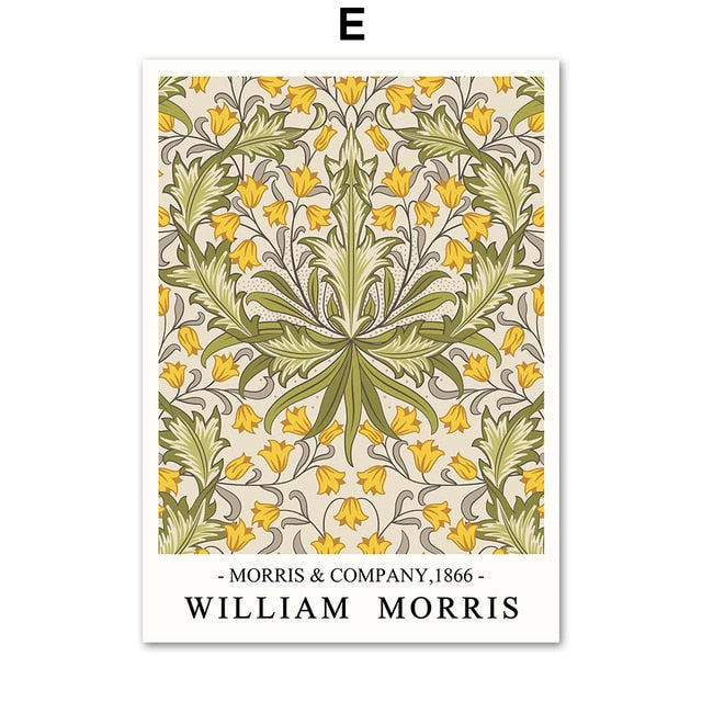 CORX Designs - William Morris Plant Leaf Bird Botanical Wall Art Canvas - Review