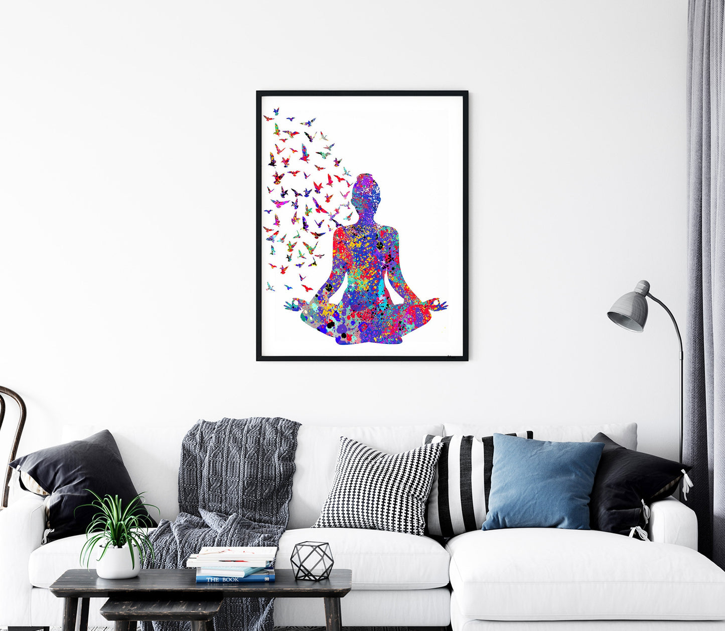 CORX Designs - Yoga Meditation Watercolor Canvas Art - Review