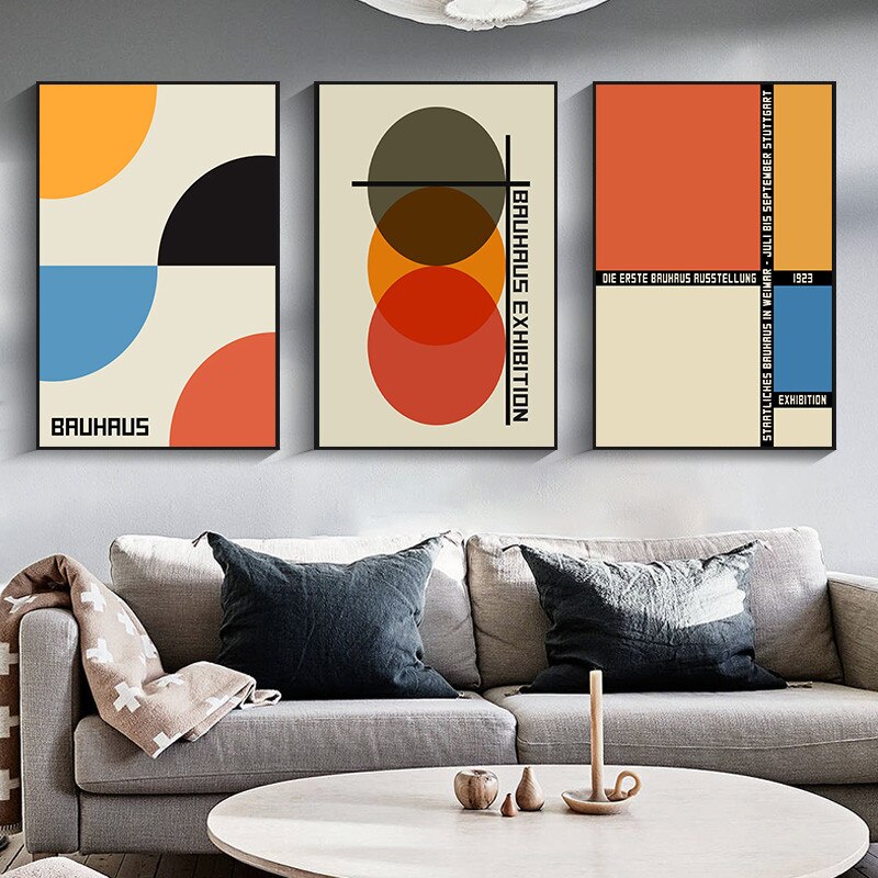 CORX Designs - Abstract Bauhaus Geometric Wall Art Canvas - Review