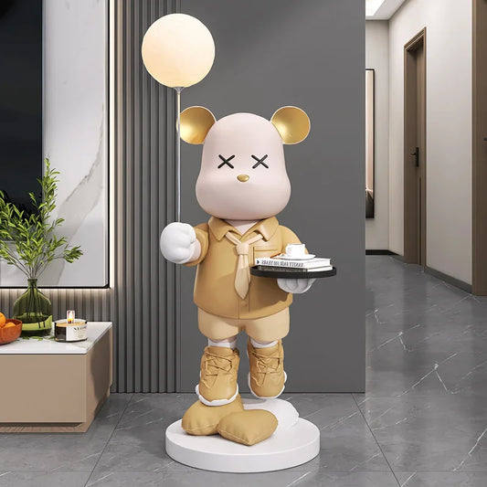 CORX Designs - Violent Bear Landing Ornament Statue with Lamp - Review