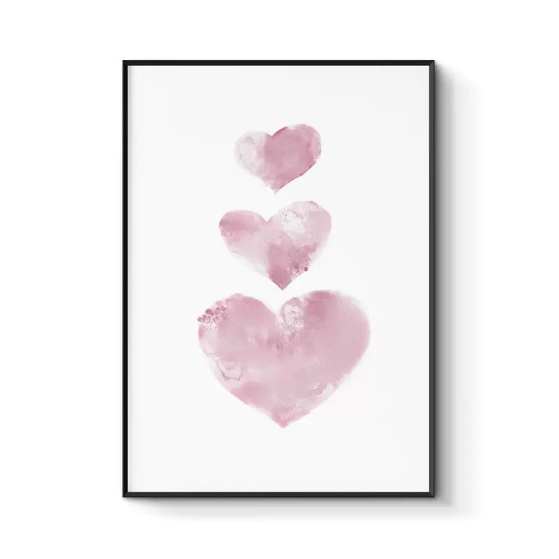 CORX Designs - Pink Rose Heart Wall Art Canvas - Review