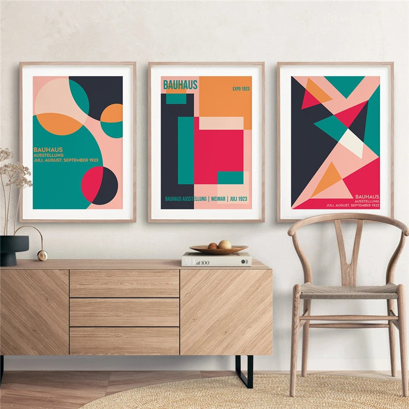CORX Designs - Bauhaus Exhibition Geometric Wall Art Canvas - Review