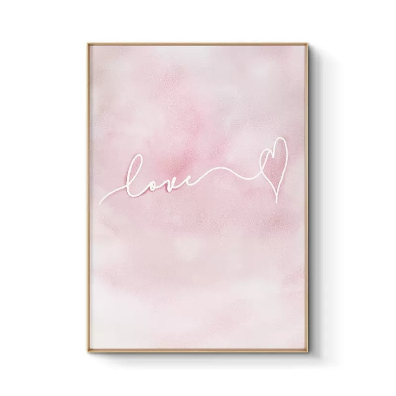 CORX Designs - Pink Rose Heart Wall Art Canvas - Review